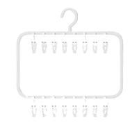 Cintre de séchage - Support de séchage de vêtements de 15,55 pouces, support de chaussettes suspendu pliable avec clips, cintres réglables simples à utiliser | Clip coupe-vent pour vêtements et chauss