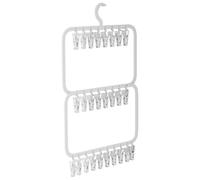 Cintre de séchage - Support de séchage de vêtements de 15,55 pouces, support de chaussettes suspendu pliable avec clips, cintres réglables simples à utiliser | Clip coupe-vent pour vêtements et chauss