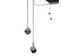 Cintre de voiture à dés, accessoires de rétroviseur de dés de voiture | Décor de dés de voiture élégant, pendentif de rétroviseur de voiture de dés en métal, accessoires de voiture en métal rétro pour