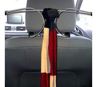Cintre de Voiture Réglable en Métal, Tiges de Retenue D'appui-tête, Support de Vêtements de Siège en Acier Inoxydable, Réglage Fin évolutif pour Les Voyages Quotidiens Derrière