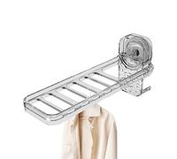 Cintre de voyage pliable - Étendoir à linge mural à 6 trous sans perçage | Cintre à linge portable avec un support à ventouse, design peu encombrant pour les hôtels, les appartements étudiants, peut