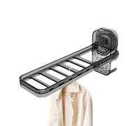 Cintre de voyage pliable - Étendoir à linge mural à 6 trous sans perçage | Cintre à linge portable avec un support à ventouse, design peu encombrant pour les hôtels, les appartements étudiants, peut