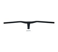 Cintre droit démi relevé aluminium avec potence Integrée entraxe pour pivot fourche P2R 1"1-8 (28.6 mm) Noir