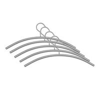 Cintre en acier pour vêtements, gris argent