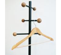 Cintre en bois 'WOODY', en bois véritable, naturel