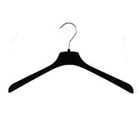 Cintre en velours pour chemises, vestes et hauts, 39cm, noir, lot de 15