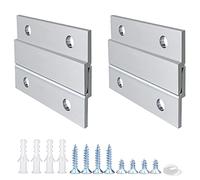 Cintre en Z en aluminium à taquet français de 5,1 cm - Supporte 13,6 kg - Kit de matériel de montage mural emboîtable pour accrocher des miroirs, des images, des étagères, des tableaux blancs, des