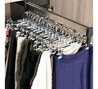 Cintre extensible - Longueur réglable pour une installation facile, idéal pour l'organisation de placard et le rangement peu encombrant