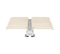 Cintre extensible pour pantalons - 22 chiffres - Porte-pantalon moderne - Beige - Rail d'amortissement à double bouton - Bords arrondis - Pour l'affichage et le stockage des pantalons - H