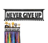 Cintre médailles et étagère de trophée | affichage mural de course, étagère de trophée portable avec crochets en métal pour la gymnastique, les pays, les médailles de marathon