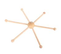 Cintre Mobile en Bois pour bébé, Kit de Cadre Mobile en Bois pour Cintre Mobile en Bois pour bébé, Cintre Sphérique à Six Pieds pour Berceau, Carillon éolien, Cloche, Décoration