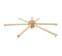Cintre mobile pour berceau, carillons éoliens à six pieds, cintre mobile en bois, pour chambre de bébé, mobiles de plafond, jouet décoration pour nouveau-né, jouet lit bébé