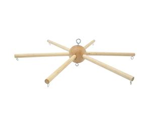 Cintre mobile pour berceau, carillons éoliens à six pieds, cintre mobile en bois, pour chambre de bébé, mobiles de plafond, jouet décoration pour nouveau-né, jouet lit bébé