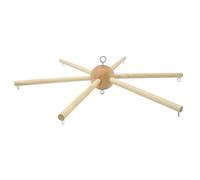Cintre mobile pour berceau, kit mobile de bricolage en bois naturel, cintre de carillon à vent cloche pour bébé kit bricolage balcon suspension du mur maison pour bébé pour berceau