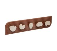 Cintre moderne en bois marron à 5 poignées