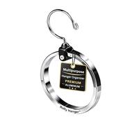 Cintre Multifonction Pivotant 360° - 1 Pack | Rangement Maison & Gain De Place | Organisateur Métal Robuste pour Ceintures, Cravates, Chapeaux Et Sacs | Cintre Multiple pour Organisation De Dressing
