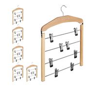 relaxdays 6 x cintres pour jupes multiples