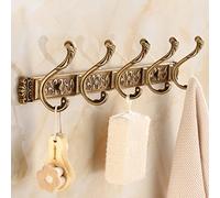 Cintre mural antique pour mur, crochet à serviette européen, crochet à manteau, crochet à manteau pour entrée, salle de bain, chambre à coucher, placard, porte-manteau de cuisine (taille : 5 crochet