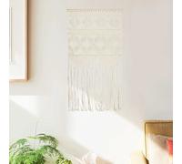 vidaXL Wandhanger macramÃ© 40x80 cm katoen323997 Crème G