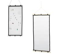 Cintre Mural pour Boucle D'oreille, Organisateur de Bijoux Suspendu pour Affichage de Boucle D'oreille Fixé au Mur, Support de Boucle D'oreille avec Crochet pour épingles à Cheveux de Bracelet de Coll