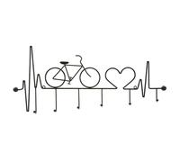 Cintre murale vélo Mauro Ferretti Noir 59x3,2x26,5 cm