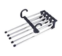 Cintre Pantalon Gain de Place 5 en 1 Cintre Rangement Cintres Porte Pantalons Pliable Echelle Cloud Pliant Antidérapant en Acier Inoxydable pour Pantalons vêtements pour Pantalons