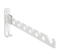 Cintre pliable, crochet à vêtements, cintre en alliage d'aluminium, crochet, cintre mural, utilisé pour accrocher des vêtements dans les balcons, les salles de bains, les couloirs(blanc)