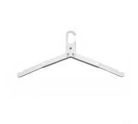 Cintre pliable en aluminium pour le voyage pour le camping - Design compact et léger - S'adapte à tous les bagages (argenté)