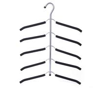 Cintre pliable multifonction avec matériau éponge antidérapant, multi-couches pour économiser de l'espace pour une organisation efficace du placard (a)