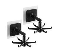 Cintre pliable rotatif à 6 griffes, support mural, espace | Support mural pour ustensiles de cuisine - Support pour ustensiles de cuisine, réfrigérateur, grille, clés