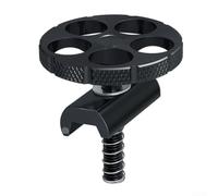 Cintre Pliable Vélo Boucle CNC Alliage Léger 41g | Usinage CNC pour précis, pièce monobloc solide, poids ultra-léger 41g, performance optimale, jeu mécanique(Black)