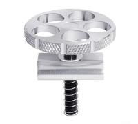 Cintre Pliable Vélo Boucle CNC Alliage Léger 41g | Usinage CNC pour précis, pièce monobloc solide, poids ultra-léger 41g, performance optimale, jeu mécanique(Silver)