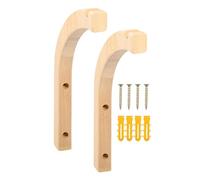 Cintre pour d'intérieur, Cintre Mural pour, 2X Crochets pour Cintre pour d'intérieur en Bois, Crochets muraux de Forme incurvée Stable de Support de pour Le salo