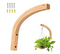 Cintre pour - En bois 9,17 pouces, support de jardinière à crochet mural rustique | Cintre de Pot de fleur antidérapant robuste, pour balcon, cuisine, salon, jardin, Patio, porche, décoration