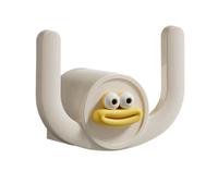Cintre pour pantoufles de salle de bain - Porte-bouche de dessin animé mural - Crochet peu encombrant sans perforation - Organiseur durable - Porte facile à installer