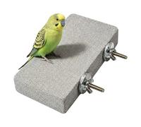 Cintre pour perroquets enrichissement pour animaux de compagnie stable et | Cintre avec pierre d'usure du bec Oiseaux de petite et moyenne taille : nymphes, perruches, conures, inséparables,