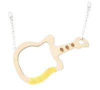 Cintre pour perroquets, support de guitare interactif pour jouets, cintres en bois pour perruches, accessoires d'oiseaux | pour escalader et moudre perruche, cacatoès ara, animaux de petite et moyenne