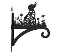 Cintre pour plantes d'intérieur - Avec support mural - Étagère suspendue décorative pour balcon, jardin, terrasse, support de lanterne parfait, présentoir de plantes succulentes, élégant