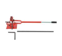 Cintre-tube manuel en acier universel avec 7 formes de flexion, angle de flexion de 0 à 200 °, poignée télescopique de 49 à 69 cm, pour tubes ronds et barres carrées (rouge)