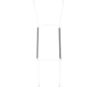 Cintres à assiettes invisibles pour mur | Supports d'affichage décoratifs pour vaisselle Fils de suspension Crochet à ressort Support adapté pour accrocher au mur (Cintre à assiette blanc) (37 - 46 cm
