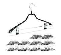 Cintres à pinces en métal 42 cm antidérapant cintres en métal 100 pièces