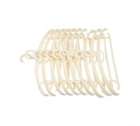 Cintres à vêtements performants fabriqués en polypropylène pour une utilisation répétée sans se plier, se fissurer ou perdre de l'intégrité (blanc)