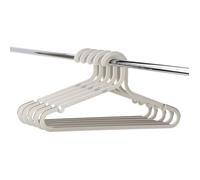 Joseph Joseph Orderly Cintres en Plastique Recyclé, Lot de 5, Antiglisse, Ne Se Chevauchent Pas, Grandes, Beige