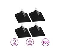 100x Cintres Antidérapants Porte-vêtements Cintres à Vêtements Rangement Organisateur Crochet Rotatif à 360 Degrés Noir Velours