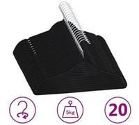 100x Cintres Antidérapants Velours Porte-vêtements Rangement Chambre vidaXL