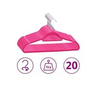 vidaXL Cintres antidérapants Velours – Porte‑vêtements Rangement Chambre – 100x