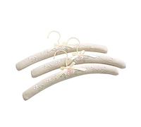 Cintres antidérapants en Satin pour Garde-Robe - Rembourré épais, Le Noyau intérieur est fabriqué en éponge rebondissante.