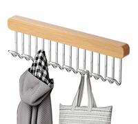 Cintres avec 8 crochets - Cintre à vêtements - Porte-ceinture extractible pour placard - Organiseur gain de place - Cintre avec plusieurs crochets antidérapants pour soutien-gorge, cravates,