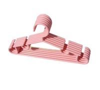 Cintres Cintre en Plastique antidérapant for vêtements d'enfants, Double Usage for séchage et humidité, Gain de Place dans Les placards des Chambres et des garderies Portant(Roze,20pcs)