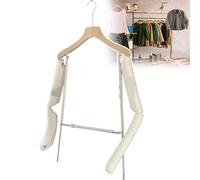 Cintres de mannequin réglables en bois avec rainures d'épaule pour placard, armoire, studio photo